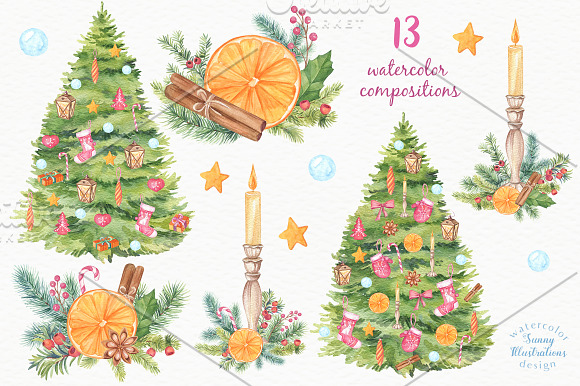SALE! Merry Christmas Collection II in Illustrations - product preview 3