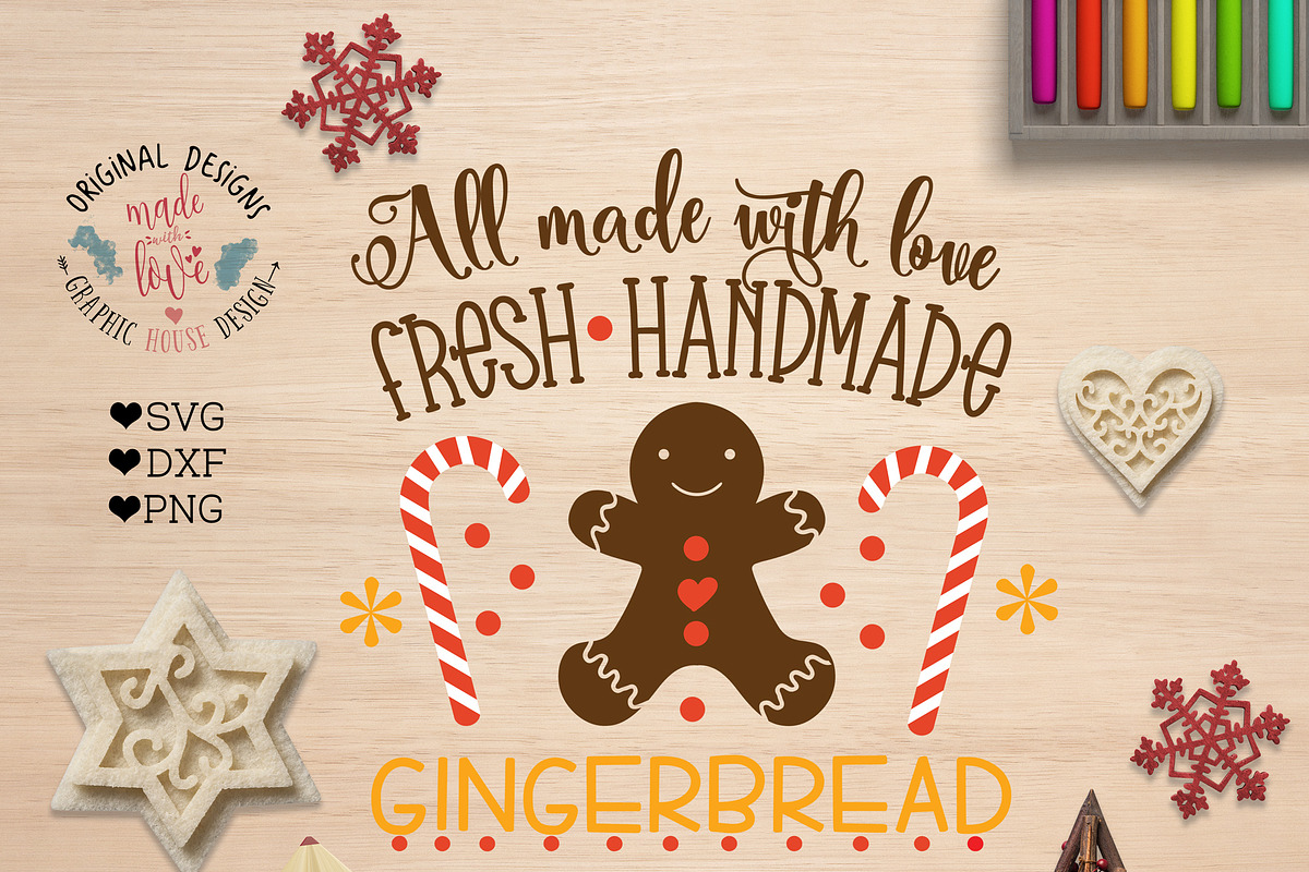 Fresh Handmade Gingerbread in Illustrations - product preview 8