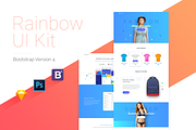 Rainbow UI Kit + Bootstrap 4 theme
