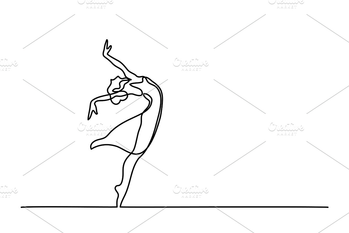 Ballet Dancer ballerina in Illustrations - product preview 8