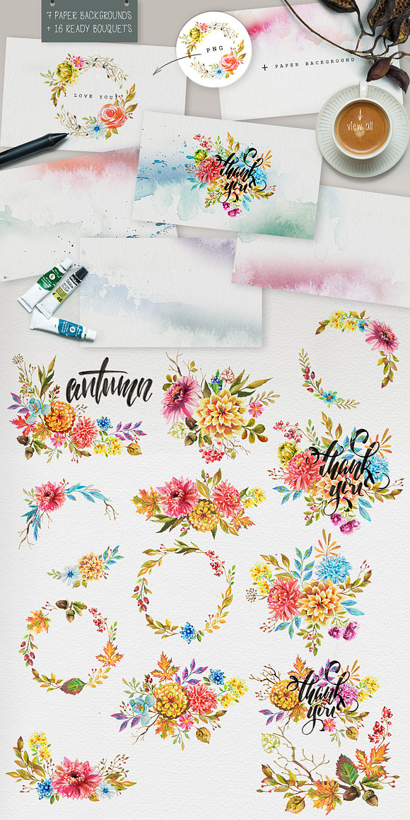 Designer's watercolor bundle in Illustrations - product preview 2