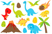 Dinosaur Clip Art Set