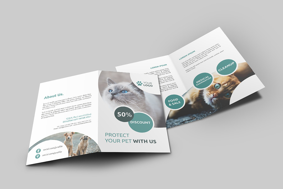 Bi Fold Brochure Pet Shop 