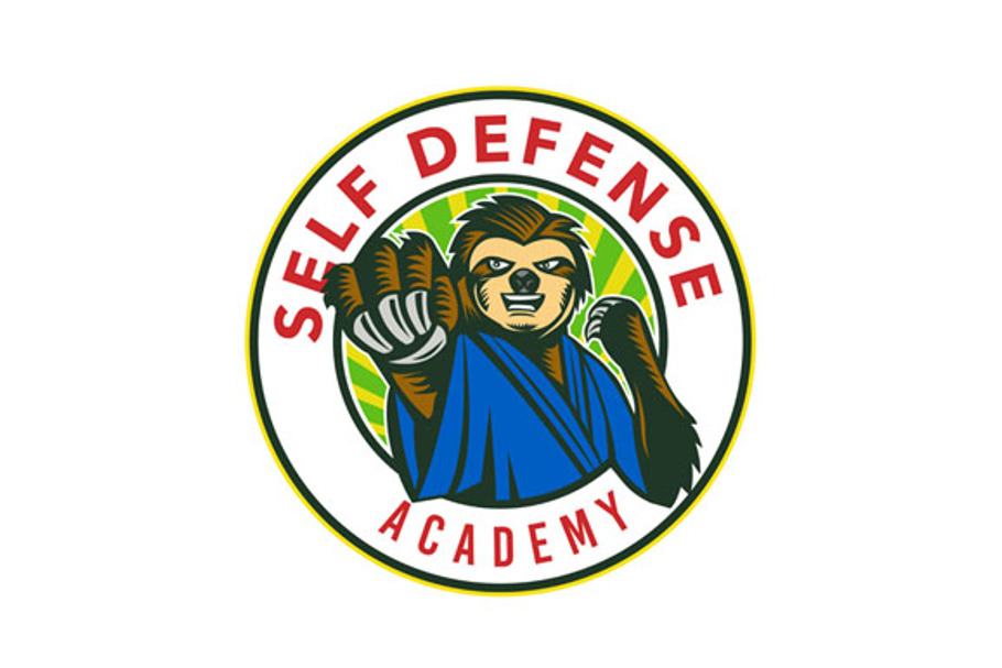 Sloth Karate Self Defense Badge in Illustrations - product preview 8