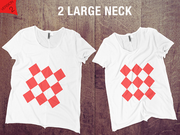 8 Realistic T-shirts Mockup -FLOOR in Product Mockups - product preview 1
