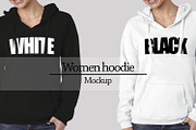 Women hoodie mockup Vr2