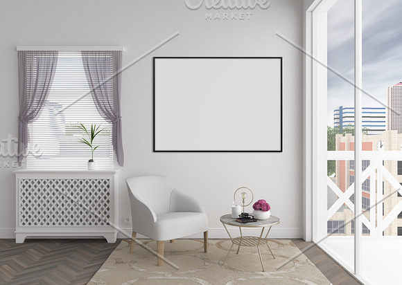 Blank wall mockup bundle in Print Mockups - product preview 1