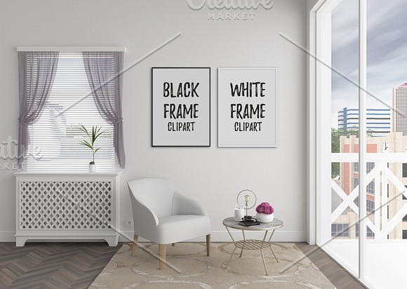 Blank wall mockup bundle in Print Mockups - product preview 4