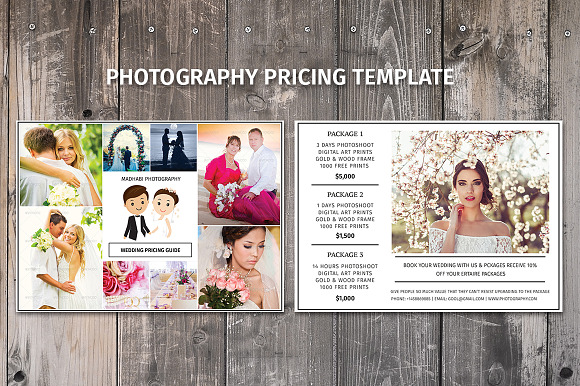 Photography Pricing Guide Template in Card Templates - product preview 1
