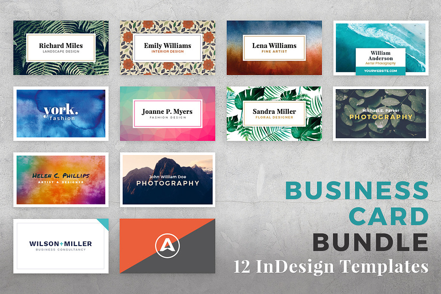 Business Card Bundle for InDesign in Business Card Templates - product preview 8