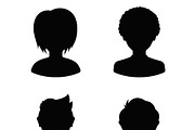 Avatar profile silhouettes