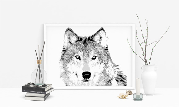 Hand drawn wild animals in Illustrations - product preview 5