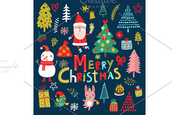8 cute Santa Clauses in Illustrations - product preview 2