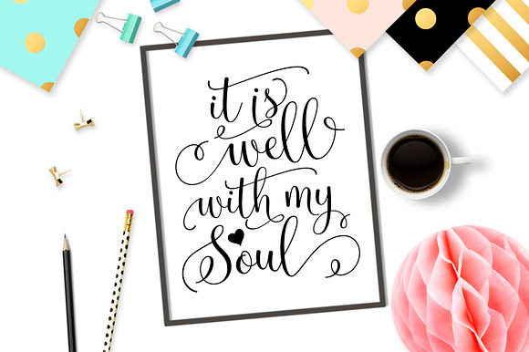 It is well with my soul SVG DXF PNG in Illustrations - product preview 1