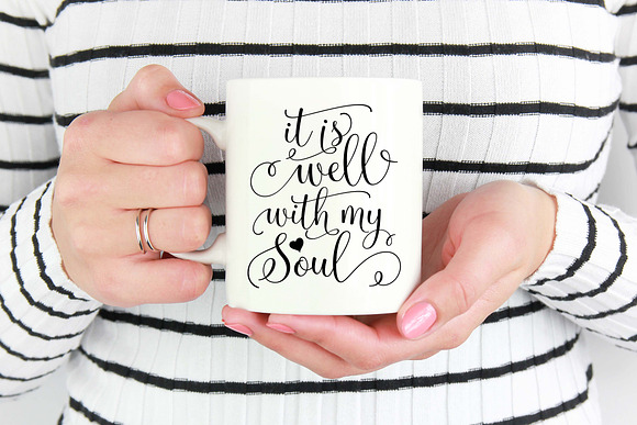 It is well with my soul SVG DXF PNG in Illustrations - product preview 2