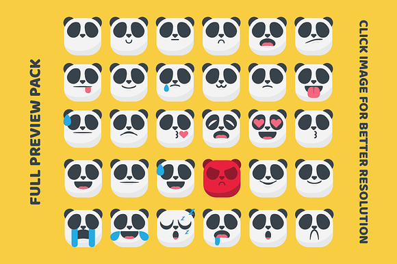 Ma Panda Emojis Pack in Animal Emoticons - product preview 1