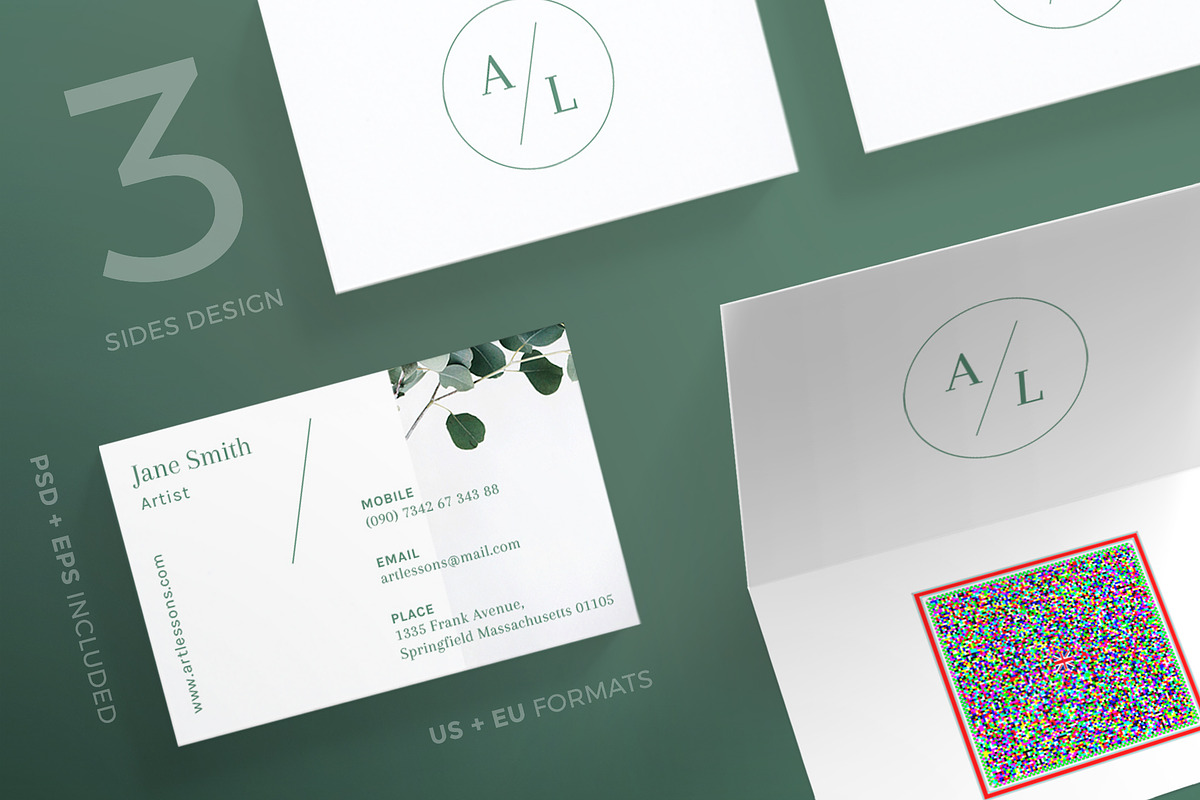 Business Cards | Art Lessons in Business Card Templates - product preview 8