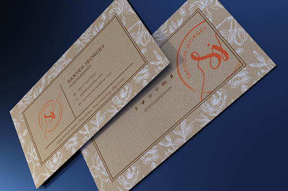 Kraft Paper Business Card Bundle in Business Card Templates - product preview 2
