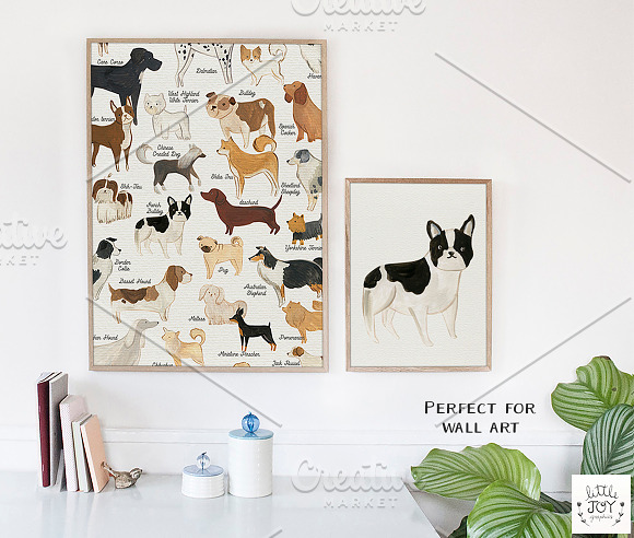 47 Hand Painted Dogs in Illustrations - product preview 1