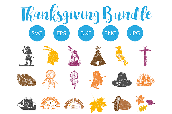 Thanksgiving SVG Bundle Cut Files