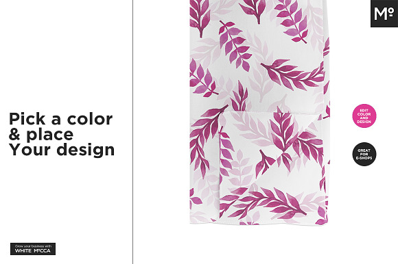 2 Types Oblong Scarfs Mock-ups in Product Mockups - product preview 4