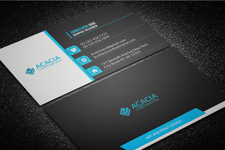 Multicolor Business Card in Business Card Templates - product preview 8