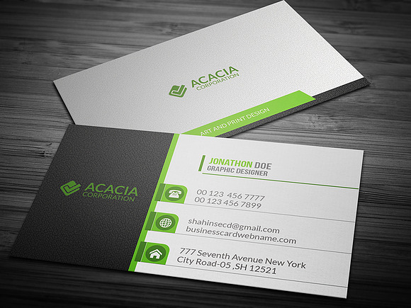 Multicolor Business Card in Business Card Templates - product preview 1