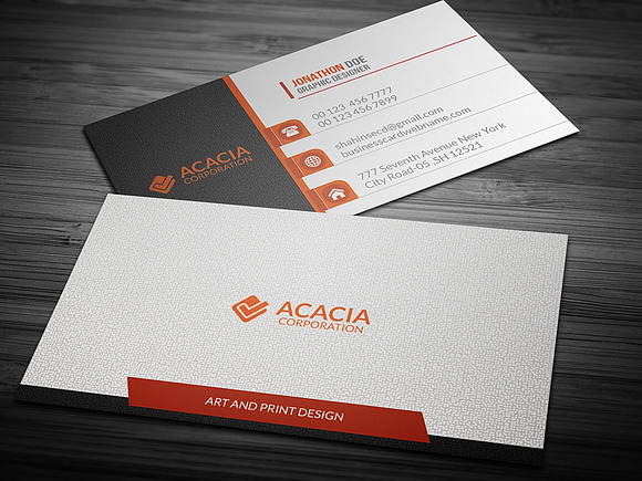 Multicolor Business Card in Business Card Templates - product preview 2