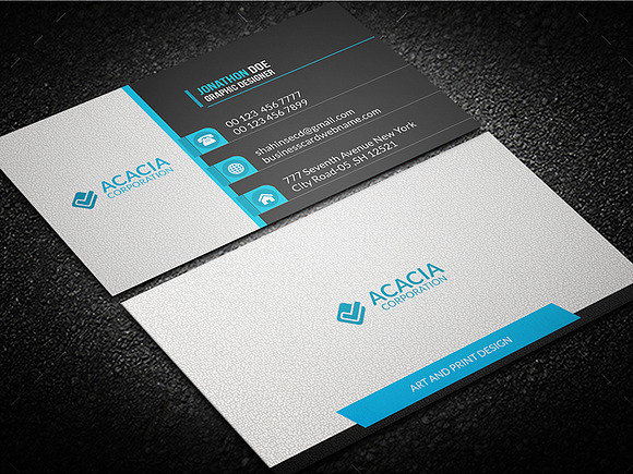 Multicolor Business Card in Business Card Templates - product preview 3