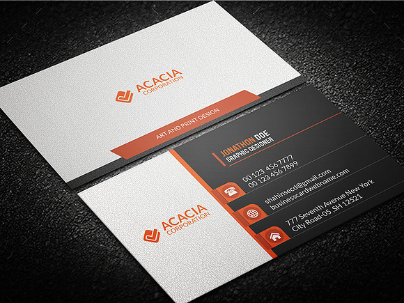 Multicolor Business Card in Business Card Templates - product preview 4