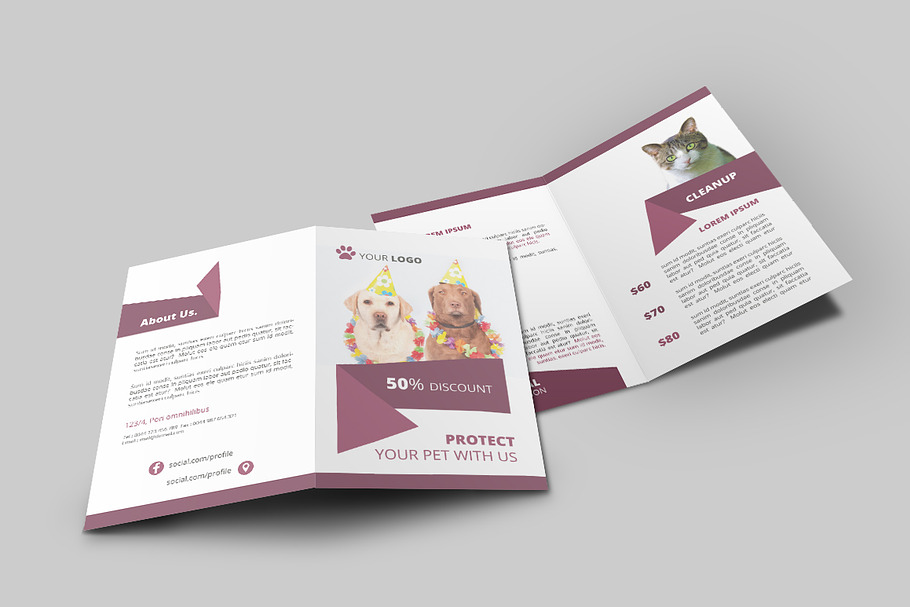 Pet Shop Bi-Fold Brochure