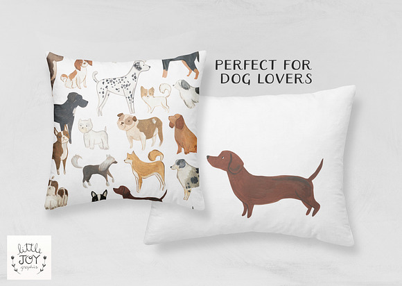 47 Hand Painted Dogs in Illustrations - product preview 5