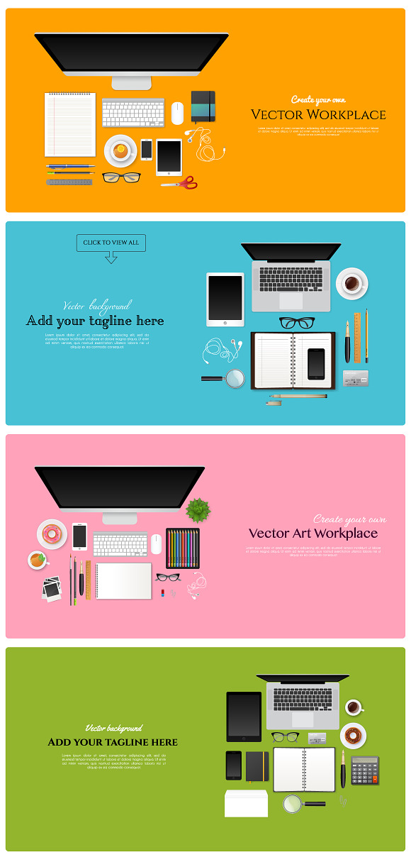 Vector Workplace in Illustrations - product preview 2