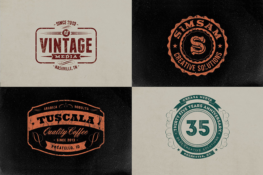 10 Retro Signs or Badges v.2 + Bonus in Objects - product preview 8