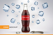 Bottle of Cola Mockup
