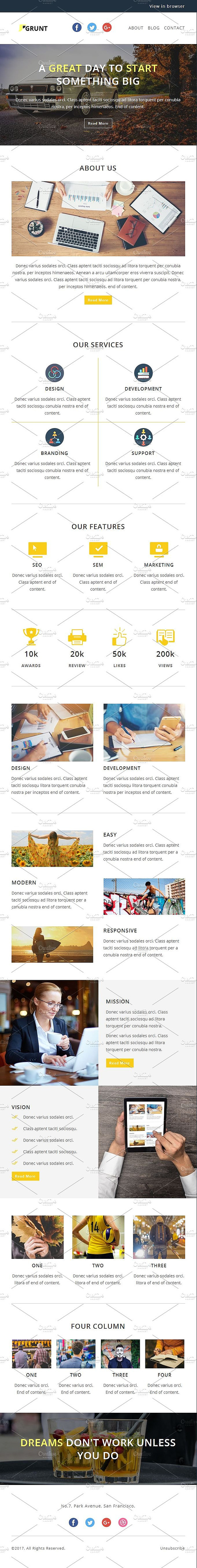 6 Newsletter Templates Bundle - 7 in Mailchimp Templates - product preview 4