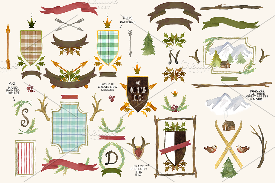 The Mountain Lodge Collection in Illustrations - product preview 8