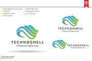 Shell Technology Abstract Logo