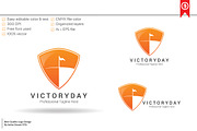 Victory Shield Logo Template 
