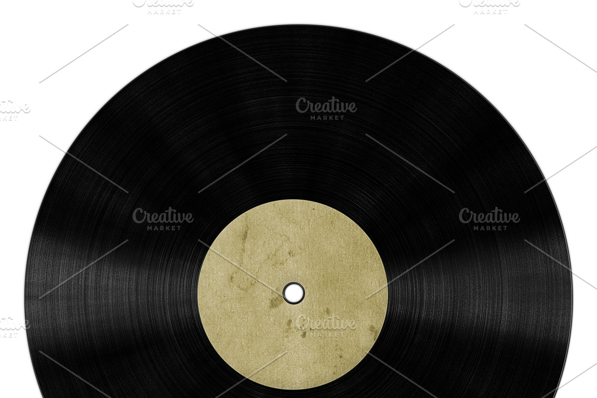 Vinyl Record Blank in Product Mockups - product preview 8
