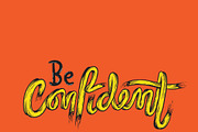 Be Confident vector