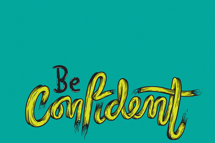 Be Confident vector