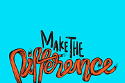 Make The Difference vector
