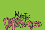 Make The Difference vector