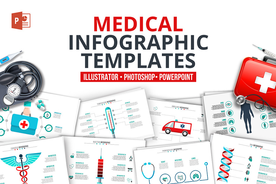 Medical infographics in PowerPoint Templates - product preview 8