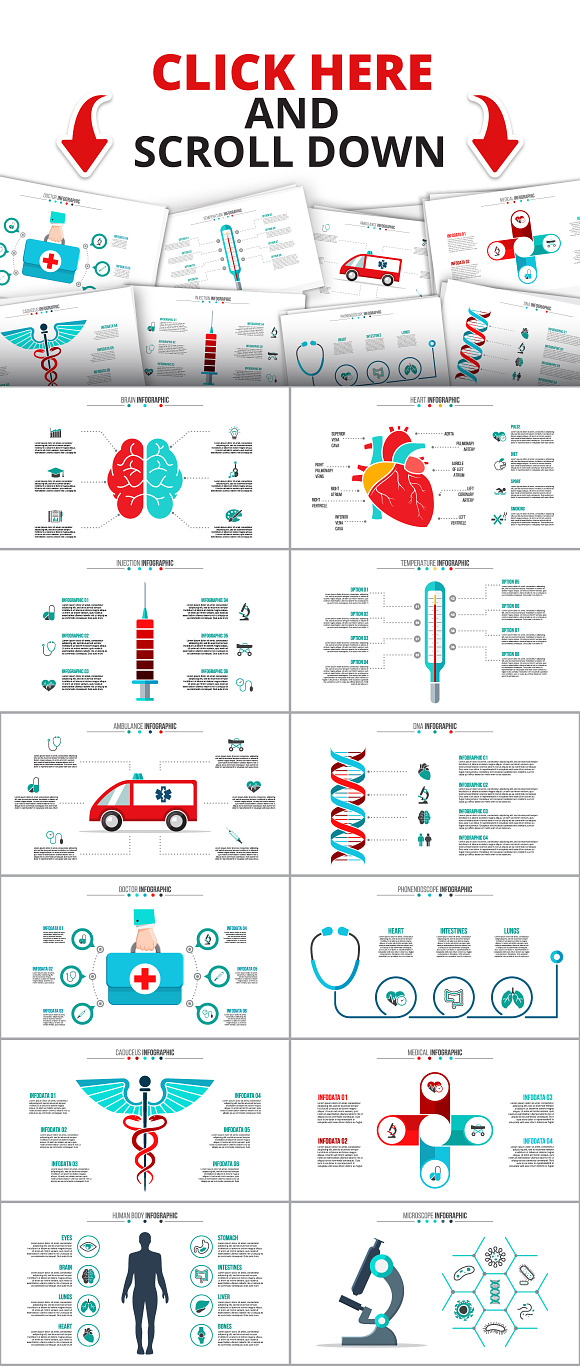 Medical infographics in PowerPoint Templates - product preview 3