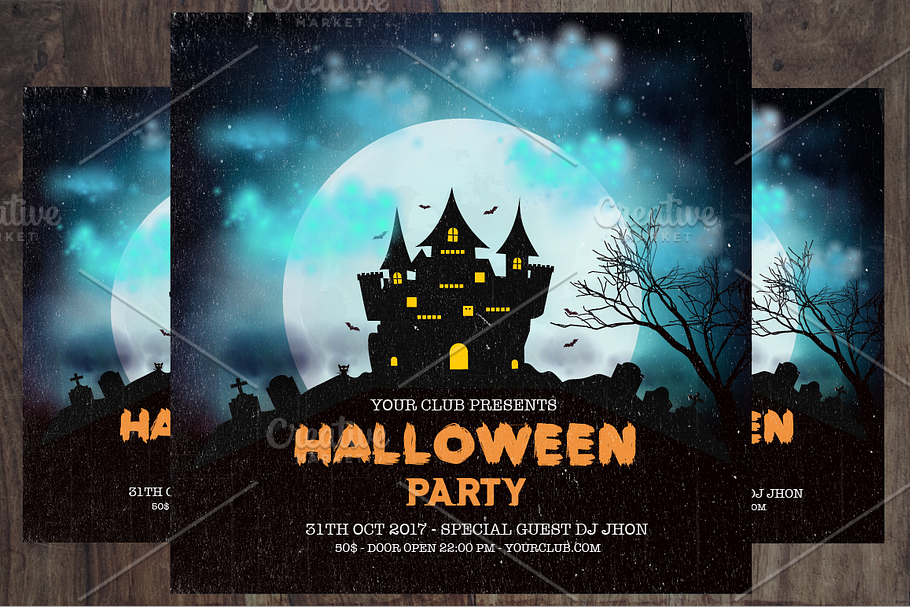 Halloween Flyer Template in Illustrations - product preview 8