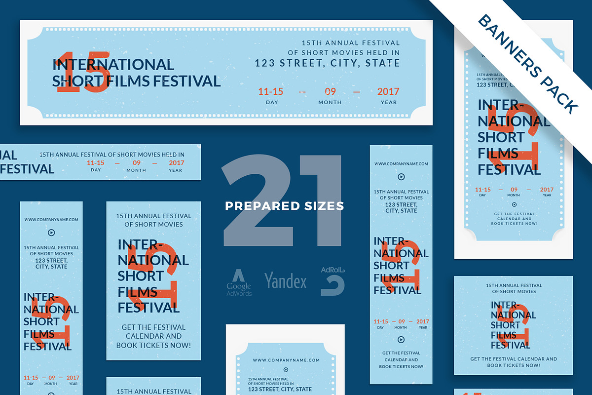 Banners Pack | Film Festival in Templates - product preview 8