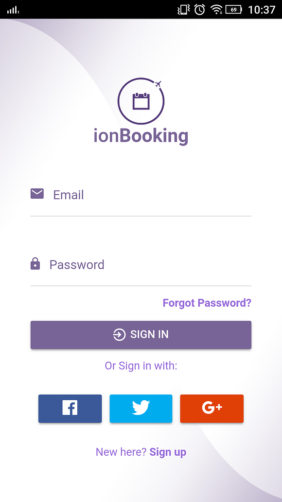 Ionic 3 Hotel Booking Theme Lite in HTML/CSS Themes - product preview 1