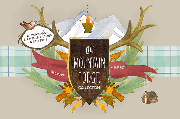 The Mountain Lodge Collection in Illustrations - product preview 3